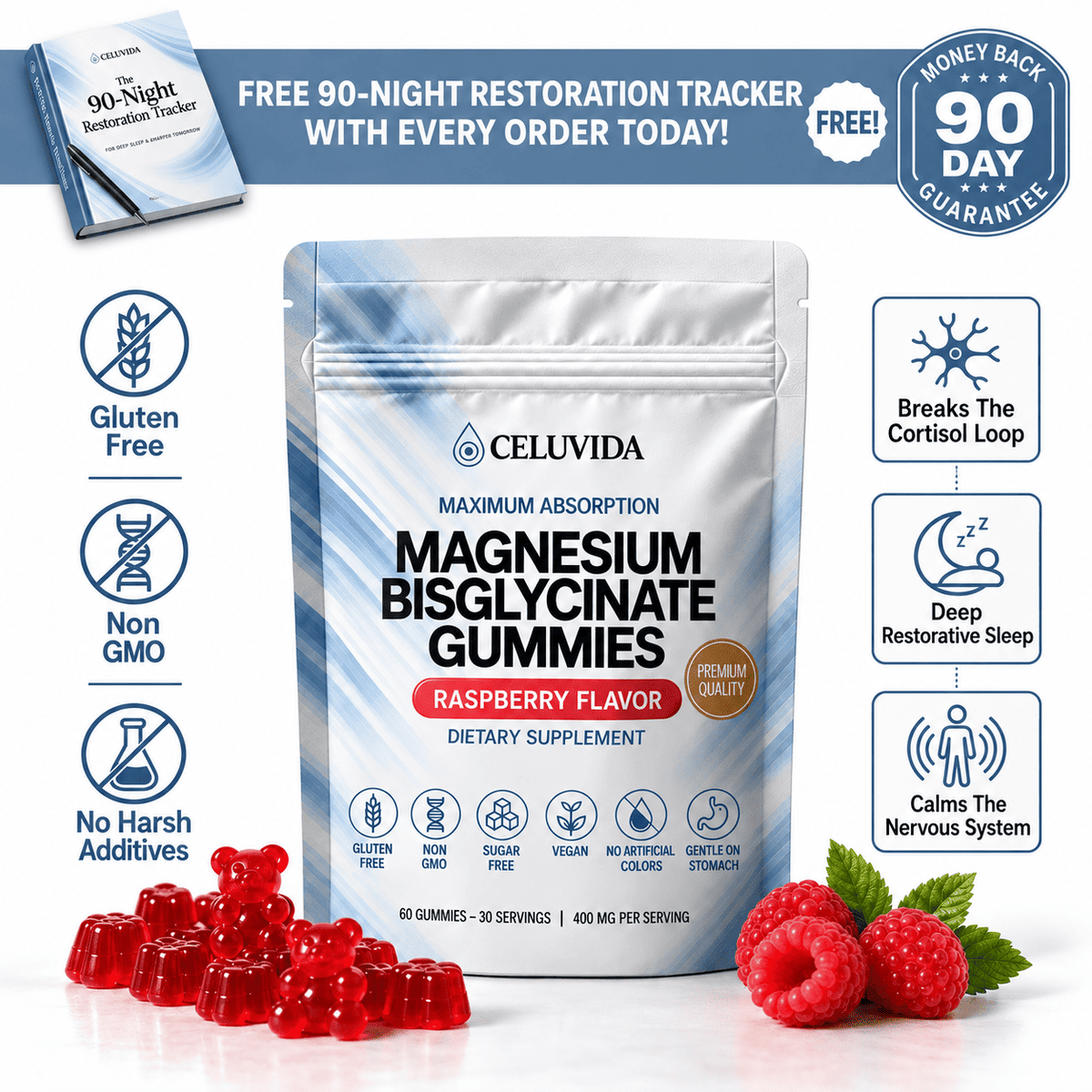 Magnesium Bisglycinate — Naturally Breaks The Cortisol Loop To Restore The Sleep You Lost