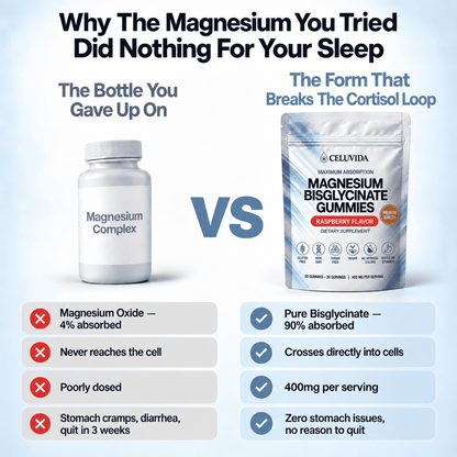Magnesium Bisglycinate — Naturally Breaks The Cortisol Loop To Restore The Sleep You Lost