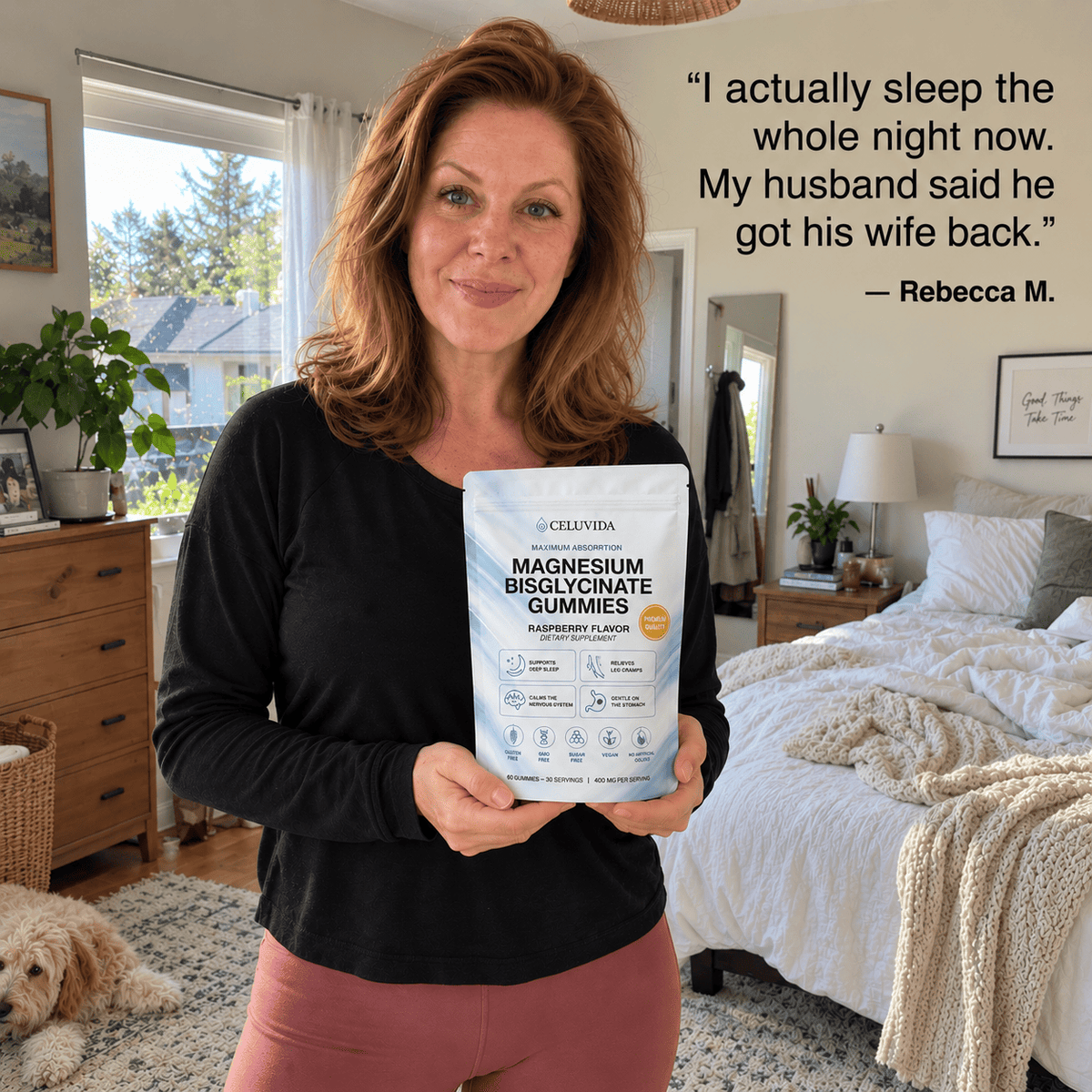Pure Magnesium Bisglycinate Gummies — End the 3 AM Wake Ups. Sleep Through the Night