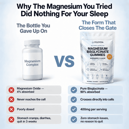 Pure Magnesium Bisglycinate Gummies — End the 3 AM Wake Ups. Sleep Through the Night